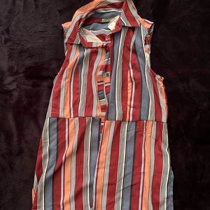 Striped Sleeveless Shirt